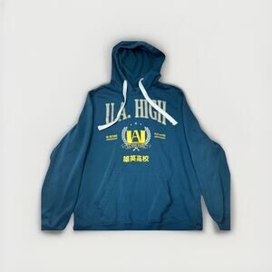 UA High Collegiate Anime Hoodie Green Men’s Large Streetwear BoxLunch GC